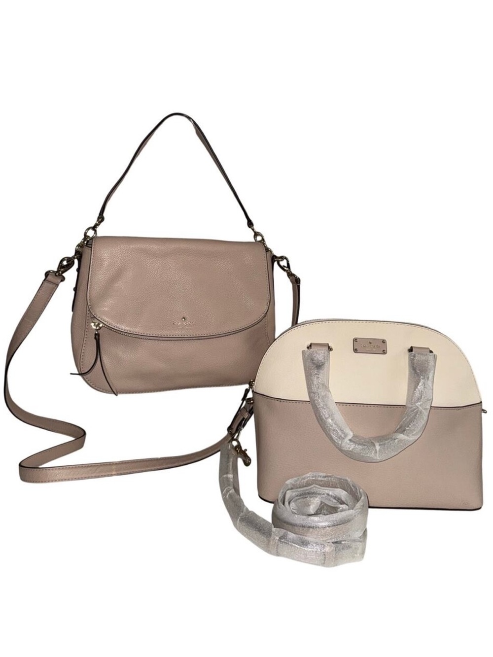 Kate Spade Leather Bag Bundle Mackenzie Crossbody & Grove Street Carli NWOT